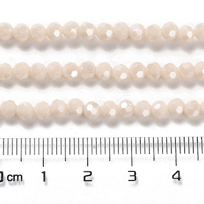 Electroplate Opaque Glass Beads Strands EGLA-A035-P4mm-A05-1