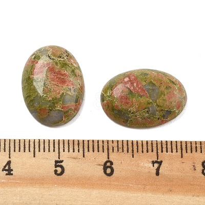 Natural Unakite Cabochons G-C115-01A-45-1