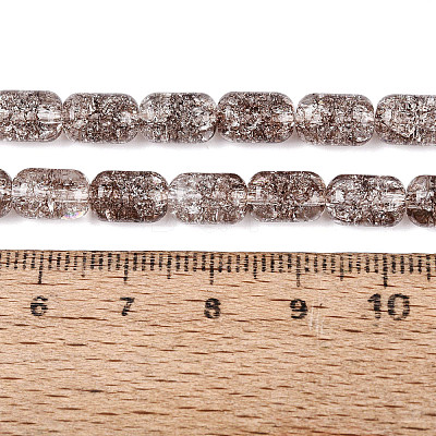 Transparent Crackle Glass Beads Strands GLAA-NH0001-04-A10-1