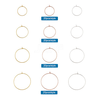 Brass Wine Glass Charm Rings KK-CD0001-05-1