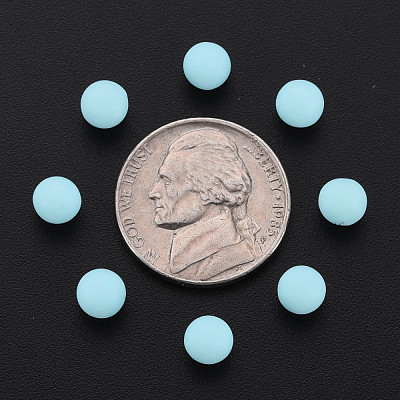 Opaque Acrylic Beads PAB702Y-B01-07-1