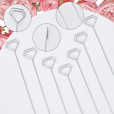 10Pcs Iron Spiral Name Card Holder IFIN-WH20007-03B-1