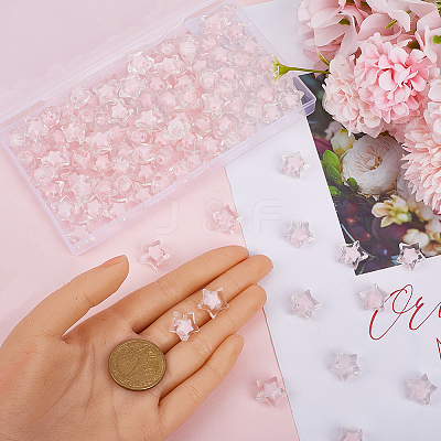 120Pcs Transparent Acrylic Beads TACR-SP0001-11B-1