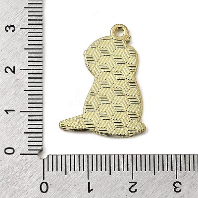 Golden Plated Alloy Enamel Pendants ENAM-L049-02G-03-1