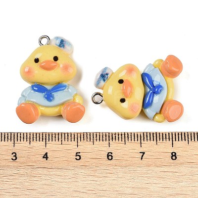 Chick Resin Pendants RESI-U004-03C-1