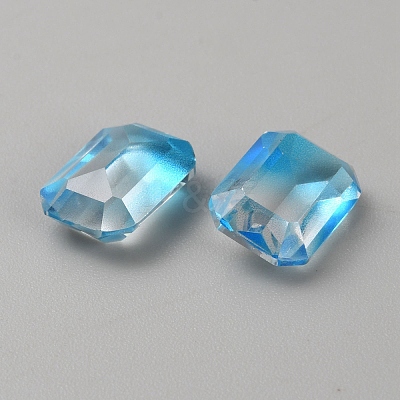 130Pcs Gradient Color Transparent Resin Cabochons RESI-TAC0018-30D-1