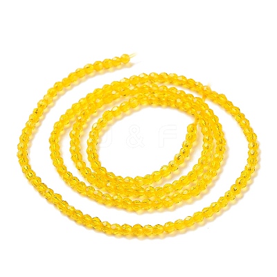 Transparent Glass Beads Strands GLAA-H021-04-06-1