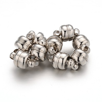 Brass Magnetic Clasps with Loops KK-H361-N-1