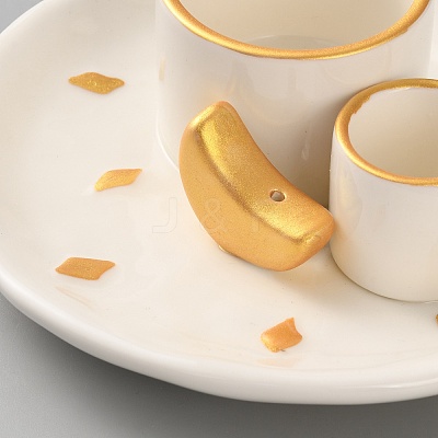 Porcelain Incense Burners Holder AJEW-WH20120-20-1