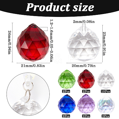 Teardrop Transparent K9 Glass Pendants GLAA-SP0001-22-1