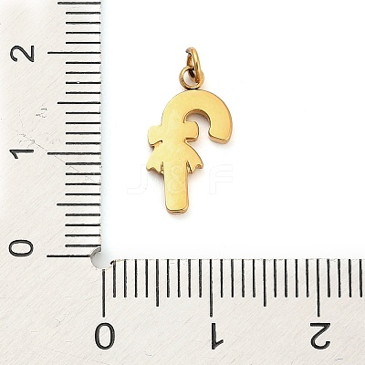 304 Stainless Steel Rhinestone Charms FIND-I062-01G-07-1