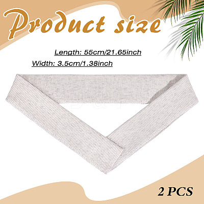 Cotton Elastic Ribbing Fabric for Cuffs DIY-WH0308-804B-1