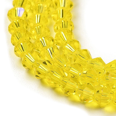 Transparent Electroplate Glass Beads Strands EGLA-A039-T2mm-L21-1