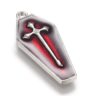 Halloween Theme Alloy Enamel Pendants ENAM-J649-14P-02-1