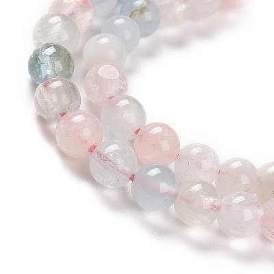 Natural Morganite Bead Strands G-P213-18-4mm-1