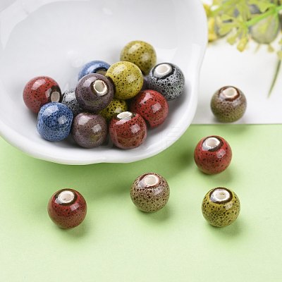 Handmade Fancy Antique Glazed Porcelain Beads X-PORC-R403-M2-1
