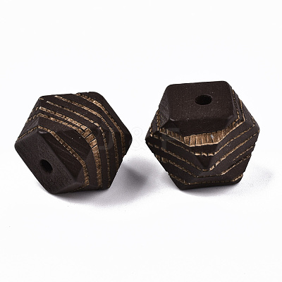 Painted Natural Wood Beads WOOD-T021-52C-M-1