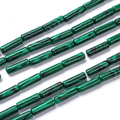 Synthetic Malachite Beads Strands G-F247-41-1