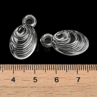 Transparent Acrylic Pendants TACR-G048-33-1