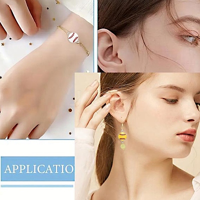 36Pcs 6 Styles Alloy Enamel Connector Charms ENAM-YW0008-07-1