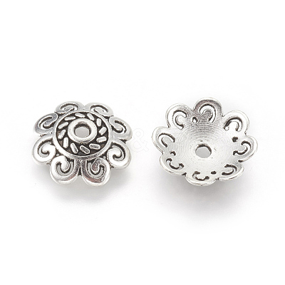 Tibetan Style Bead Caps TIBE-60309-AS-LF-1