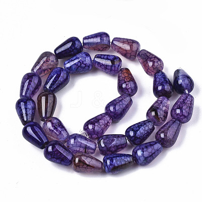 Natural Crackle Agate Beads Strands X-G-S359-243C-1