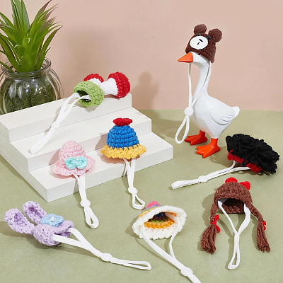 8Pcs 8 Styles Polyester Doll Hat DIY-SC0033-54A-1