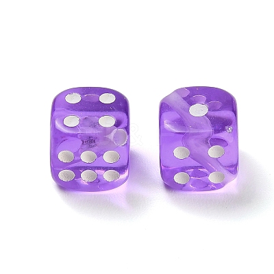 Spray Printed Transparent Acrylic Beads AC-CBA40CF-01D-1