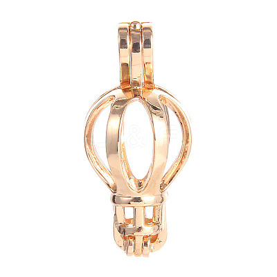 Alloy Bead Cage Pendants FIND-WH0097-32G-1