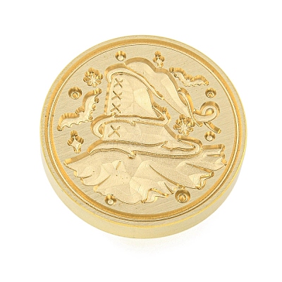 Halloween Series Wax Seal Brass Stamp Heads AJEW-M039-01E-1