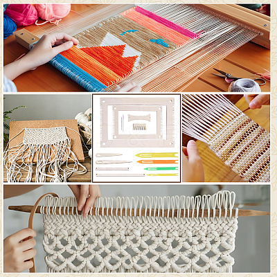 Wood Woven Braiding Disk DIY-WH0591-557C-1