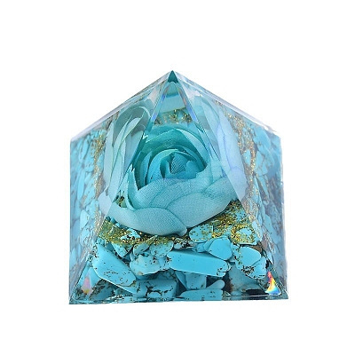 Orgonite Pyramid Resin Display Decorations PW-WGD5761-01-1