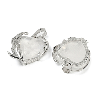 Natural Quartz Crystal Pendants G-Q025-01P-02-1