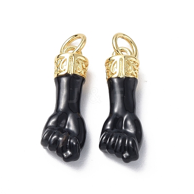 Eco-Friendly Rack Plating Brass Enamel Pendants KK-F845-36G-02-1