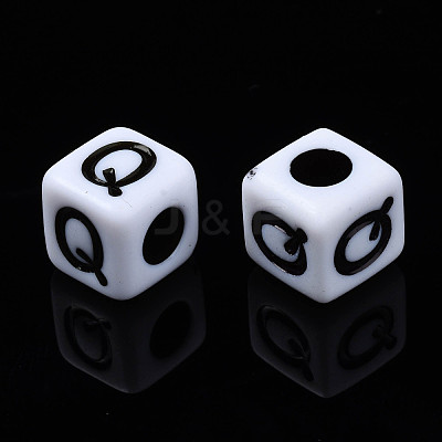 Opaque Acrylic Beads SACR-S273-35E-01-1