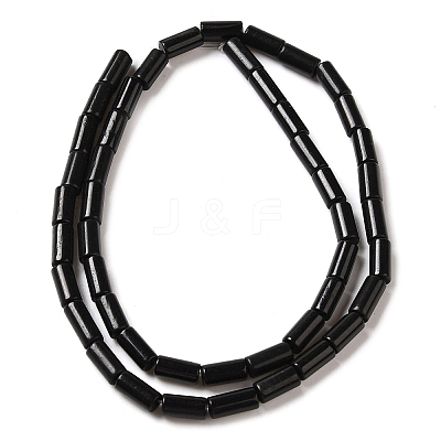 Natural Black Stone Beads Strands G-B091-A16-01-1