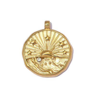 304 Stainless Steel Pendants STAS-OY014-79G-1