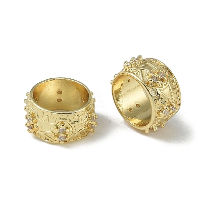 Rack Plating Brass Beads KK-A220-25B-G-1