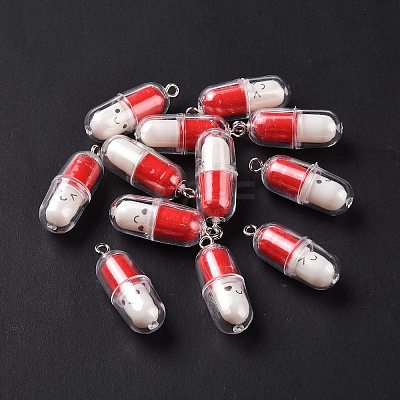 Translucent Plastic Pendants X-KY-L006-29A-1