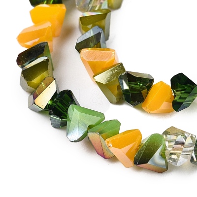 Electroplate Glass Beads Strands GLAA-T023-A17-04-1