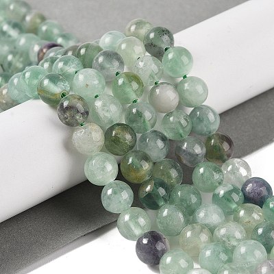 Natural Fluorite Beads Strands G-P530-B04-03-1