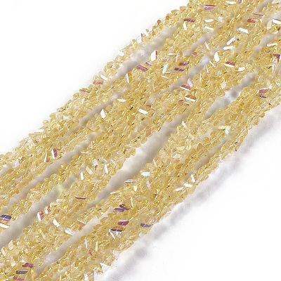 Electroplate Glass Beads Strands EGLA-E057-01A-02-1