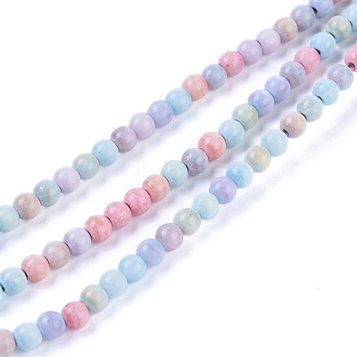Natural Rainbow Alashan Agate Beads Strands G-G806-04-4mm-1
