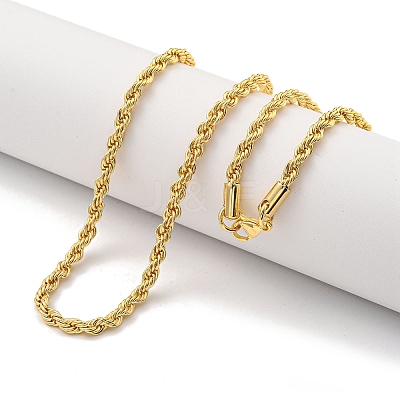 Brass Chain Necklaces for Women NJEW-G084-25G-1