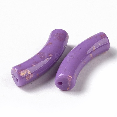 Opaque Acrylic Beads X-OACR-A016-04-1