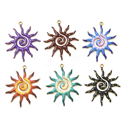 304 Stainless Steel Enamel Pendants STAS-K302-03G-1
