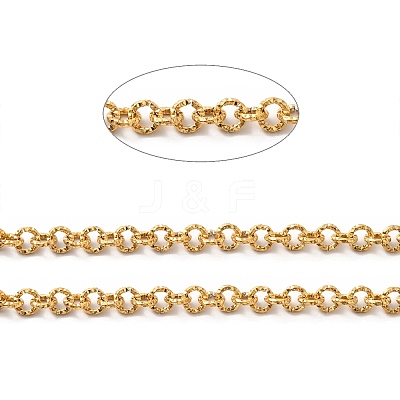 Ion Plating(IP) 304 Stainless Steel Textured Cable Chains STAS-B040-02G-1
