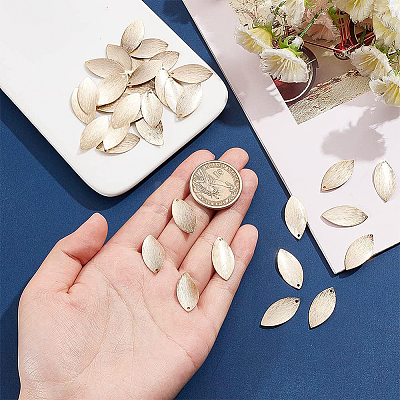 Brass Charms KK-BC0008-90-1