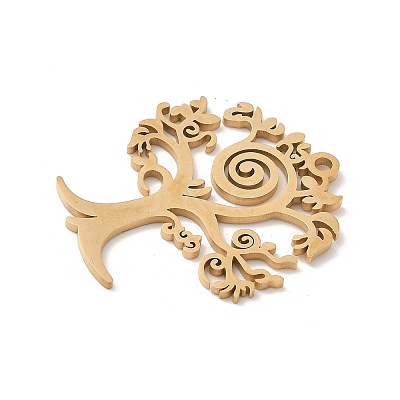 304 Stainless Steel Pendants STAS-V016-09G-1