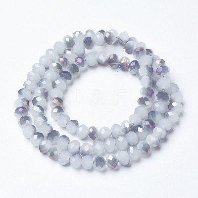 Electroplate Glass Beads Strands LS-EGLA-A034-J8mm-F05-1